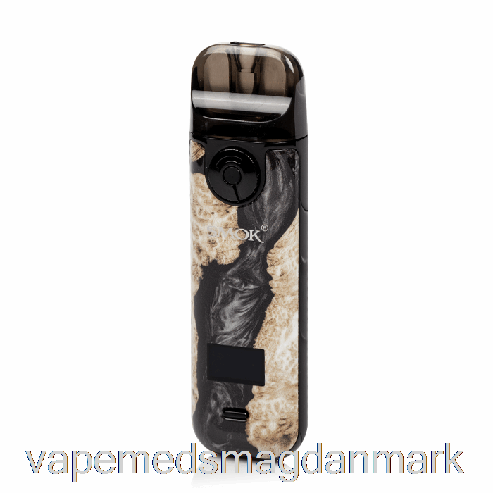 Vape Uden Nikotin Smok Novo 4 25w Pod Kit Sort Stabiliserende Træ